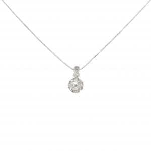 K18WG ダイヤモンド ネックレス 0.15CT