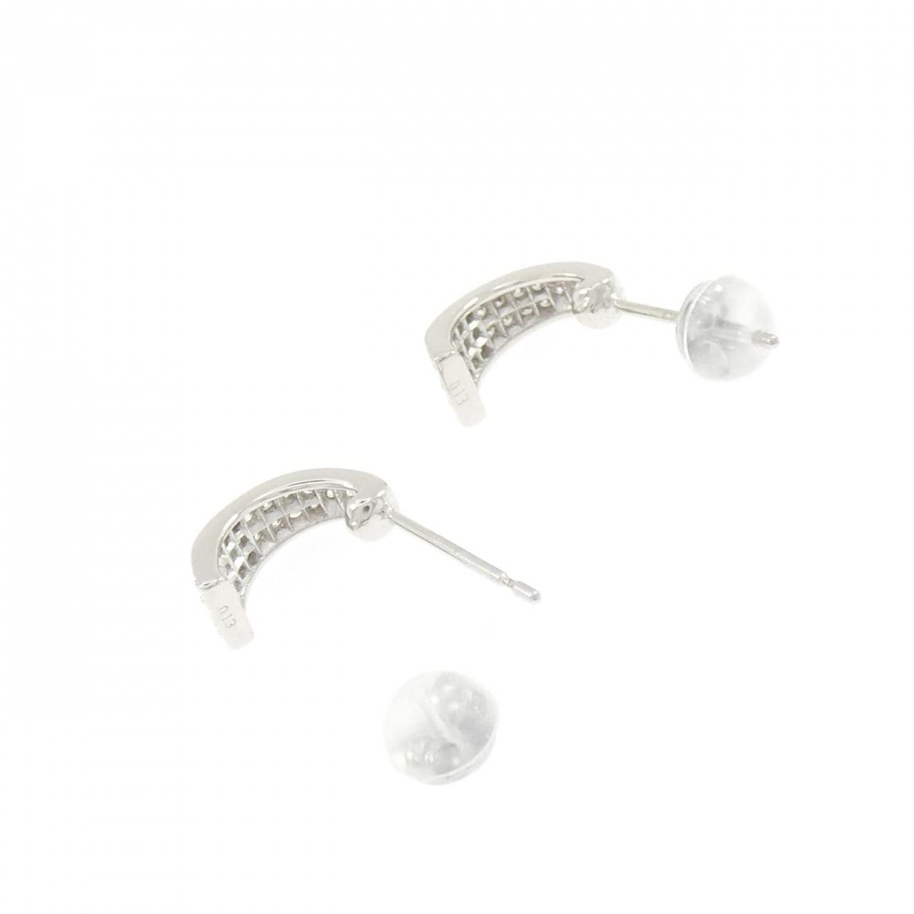 K18WG ダイヤモンド ピアス 0.26CT