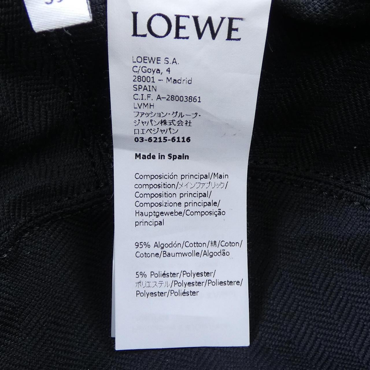 ロエベ LOEWE K820HB1X10 ハット