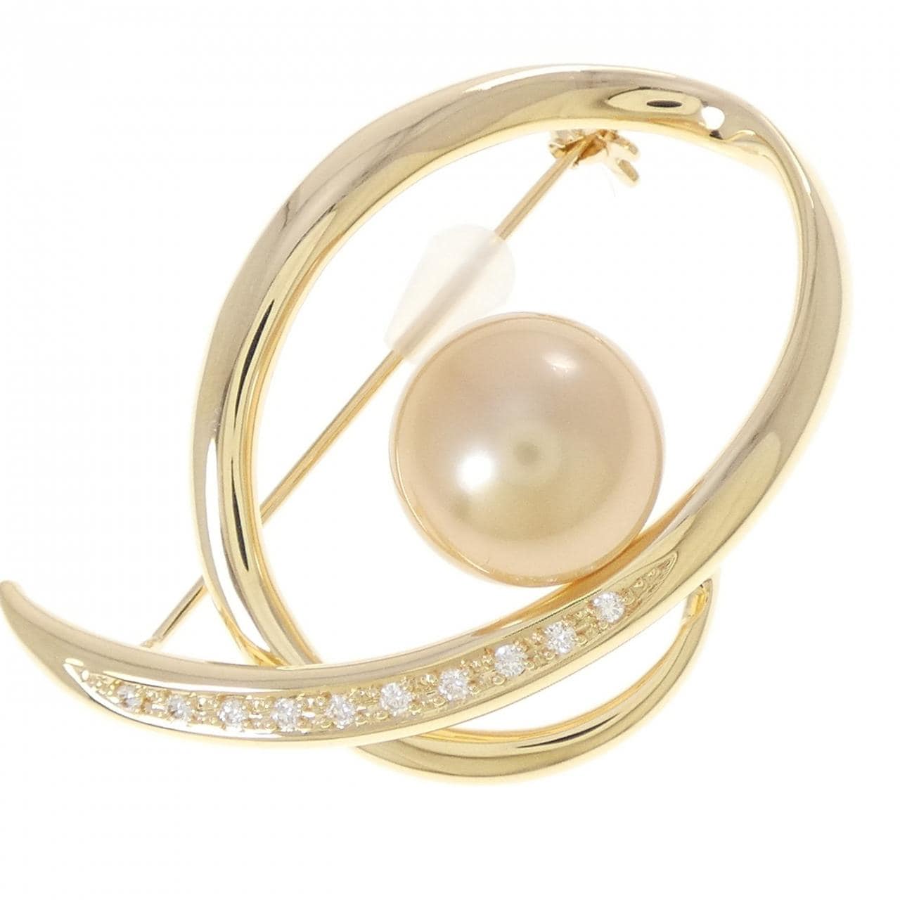 タサキ 白蝶パール ブローチ 11mm