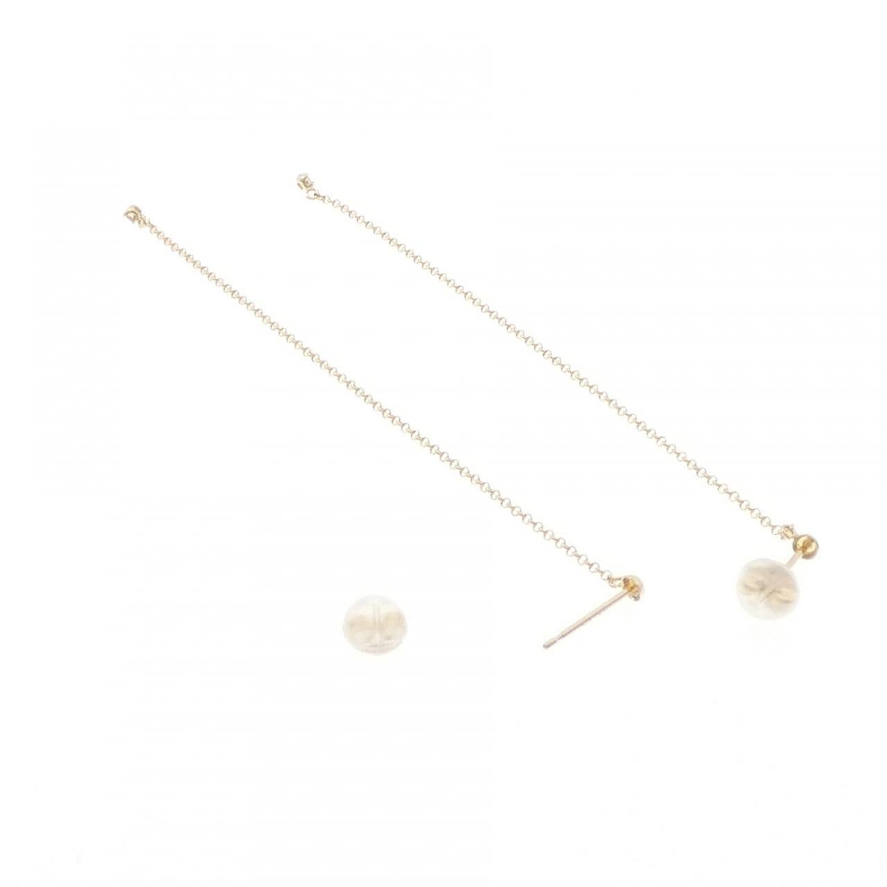 K10YG ダイヤモンド ピアス 0.04CT