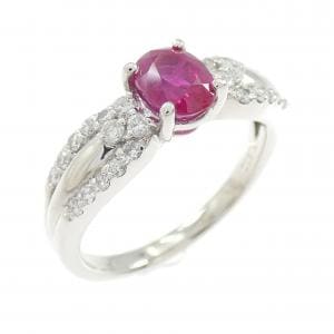 PT900 ルビー リング 1.01CT