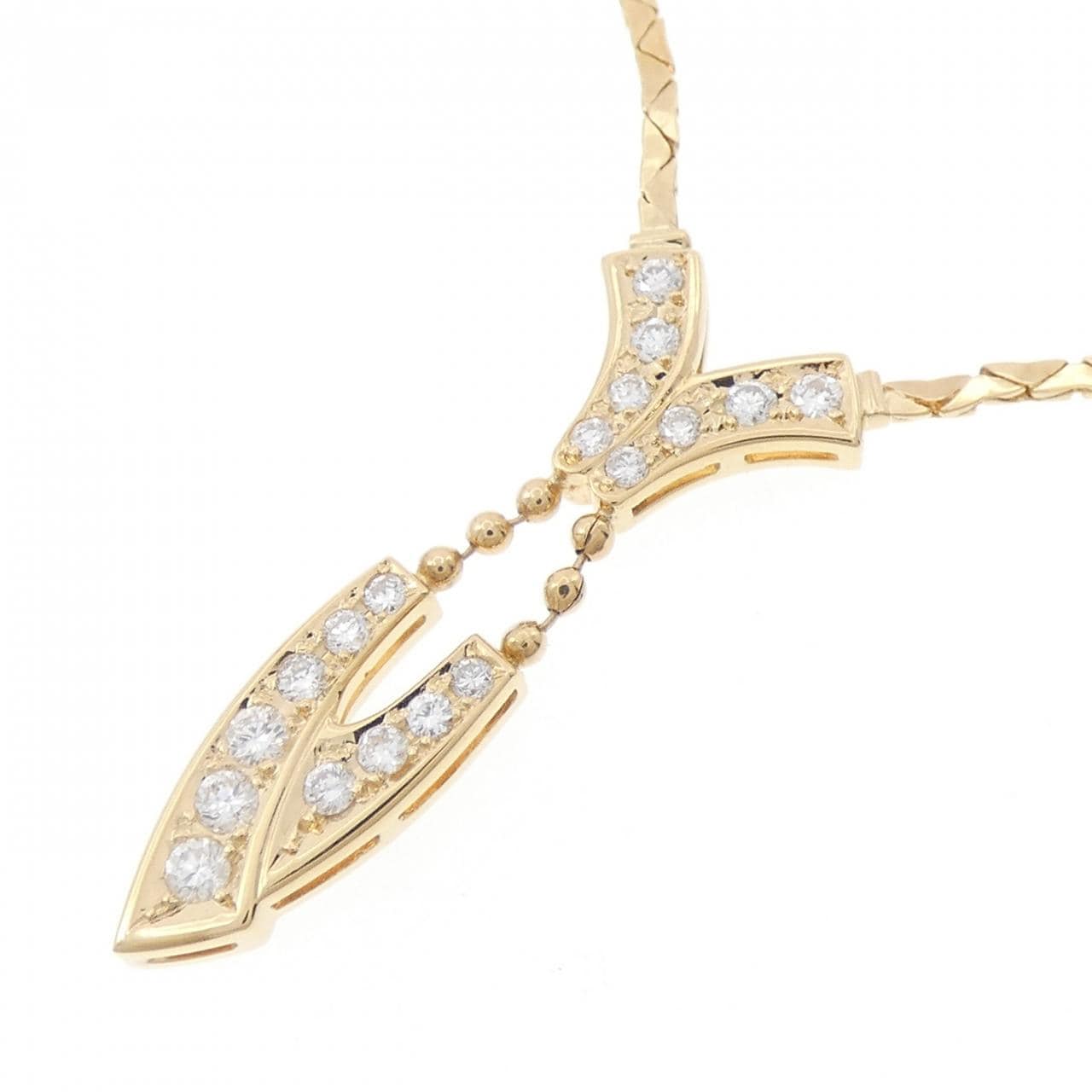 K18YG ダイヤモンド ネックレス 0.32CT
