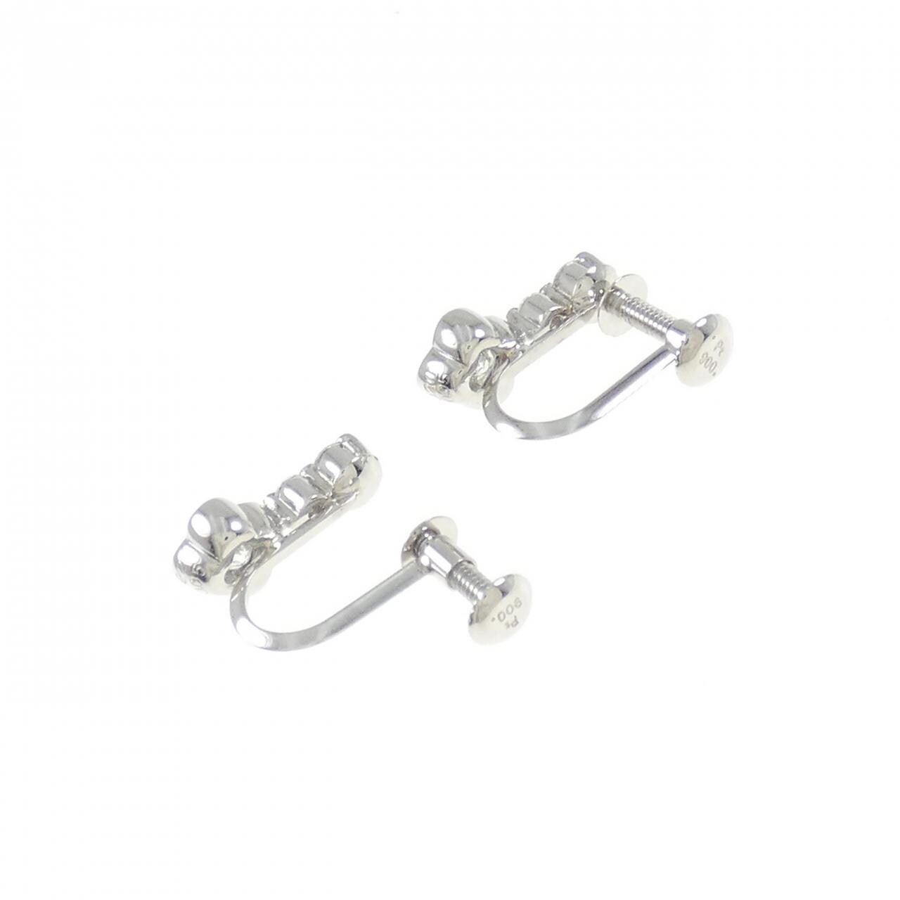 PT900 ダイヤモンド イヤリング 0.534CT