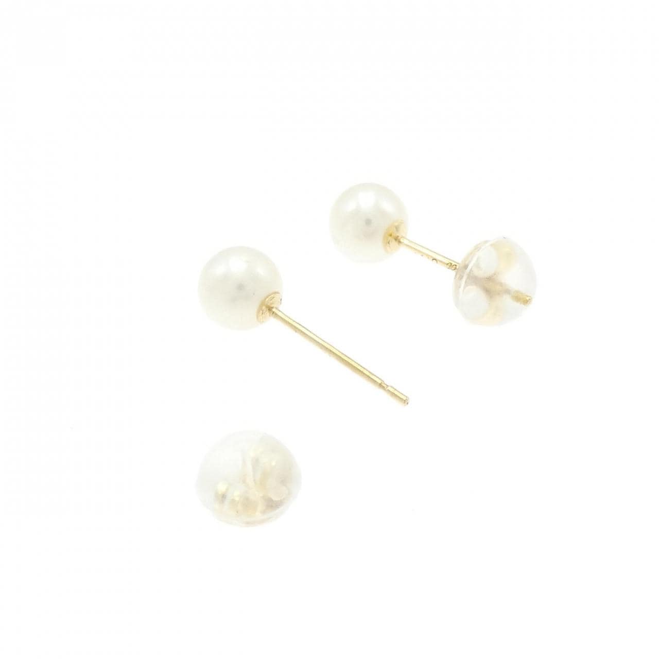 K18YG アコヤパール ピアス 5.0mm