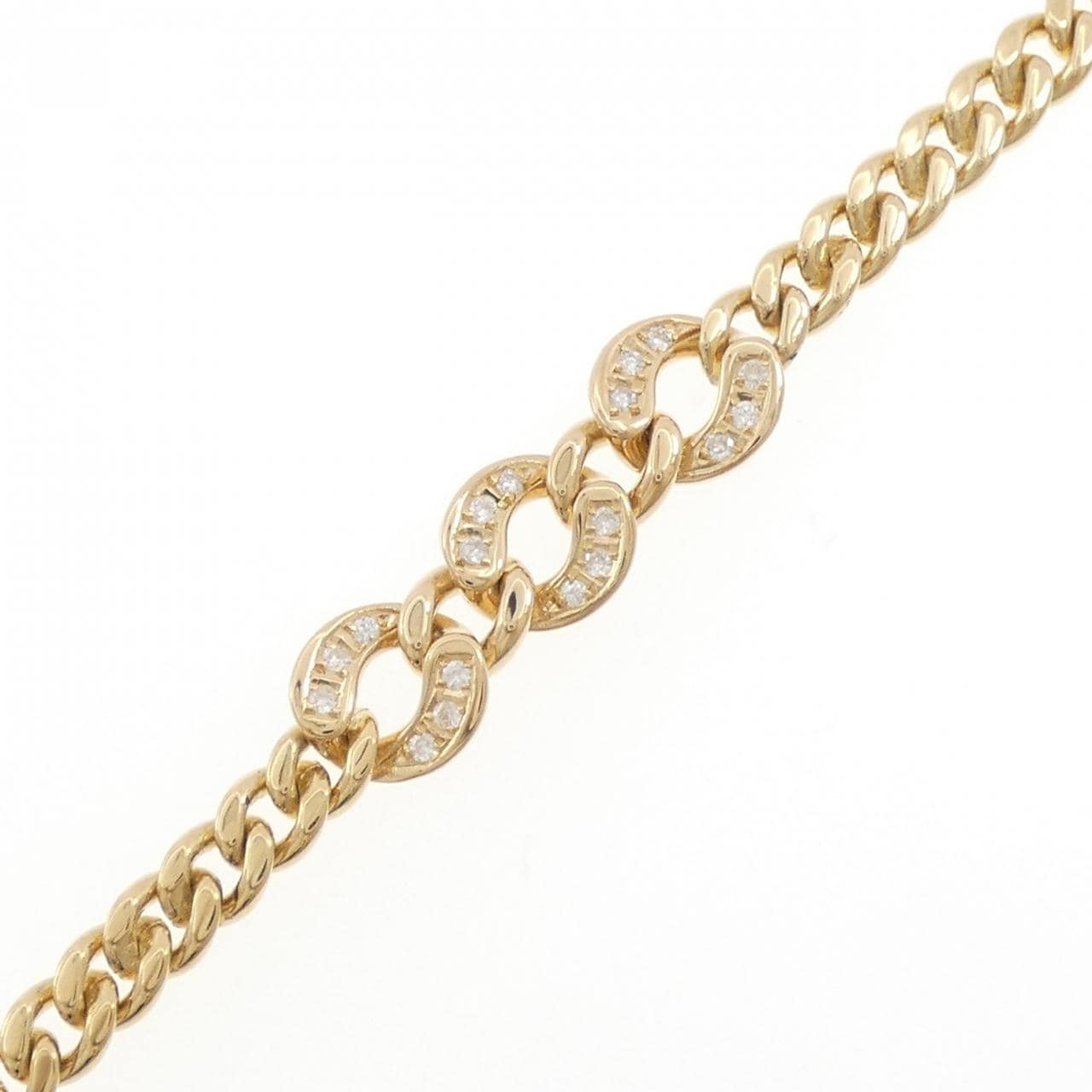 K18YG ダイヤモンド ブレスレット 0.24CT