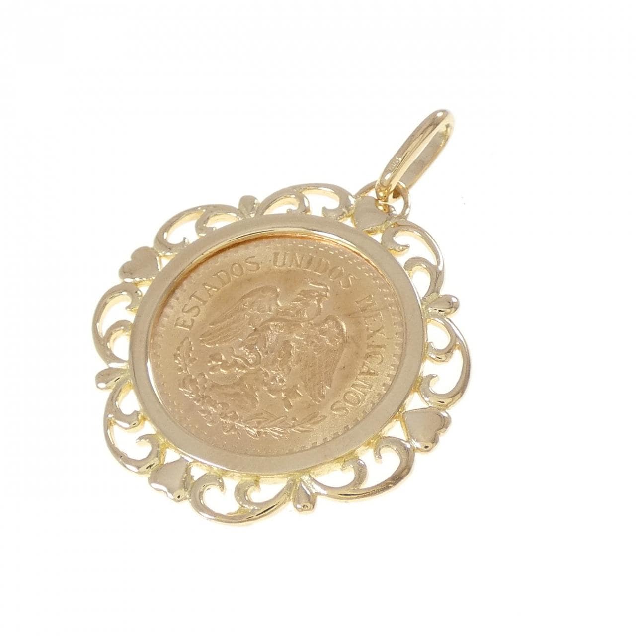 18KYG(枠) コイン ペンダント