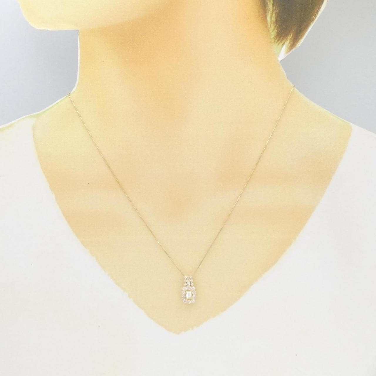 【新品】K18YG ダイヤモンド ネックレス 0.55CT