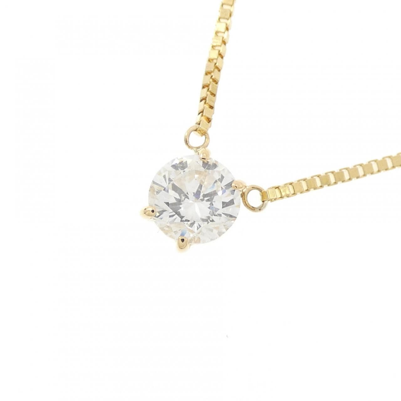 K18YG ダイヤモンド ネックレス 0.503CT F SI2 Good
