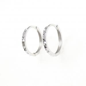 K18WG フープ ピアス