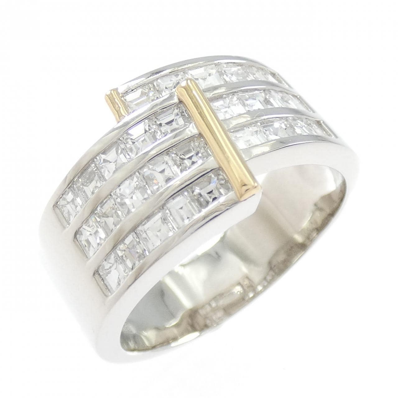 PT900/K18YG ダイヤモンド リング 1.54CT