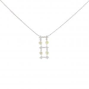 K18WG ダイヤモンド ネックレス 0.754CT