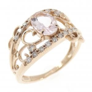 K18PG モルガナイト リング 0.55CT