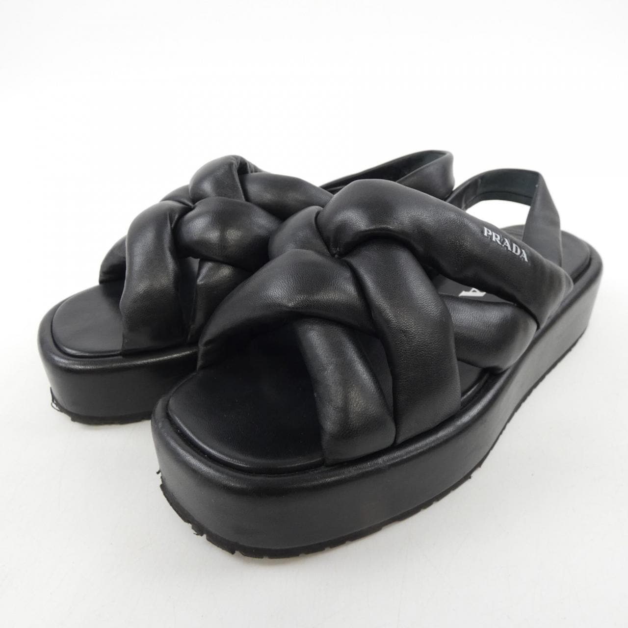 プラダ PRADA 1XZ747 フラットフォーム サンダル