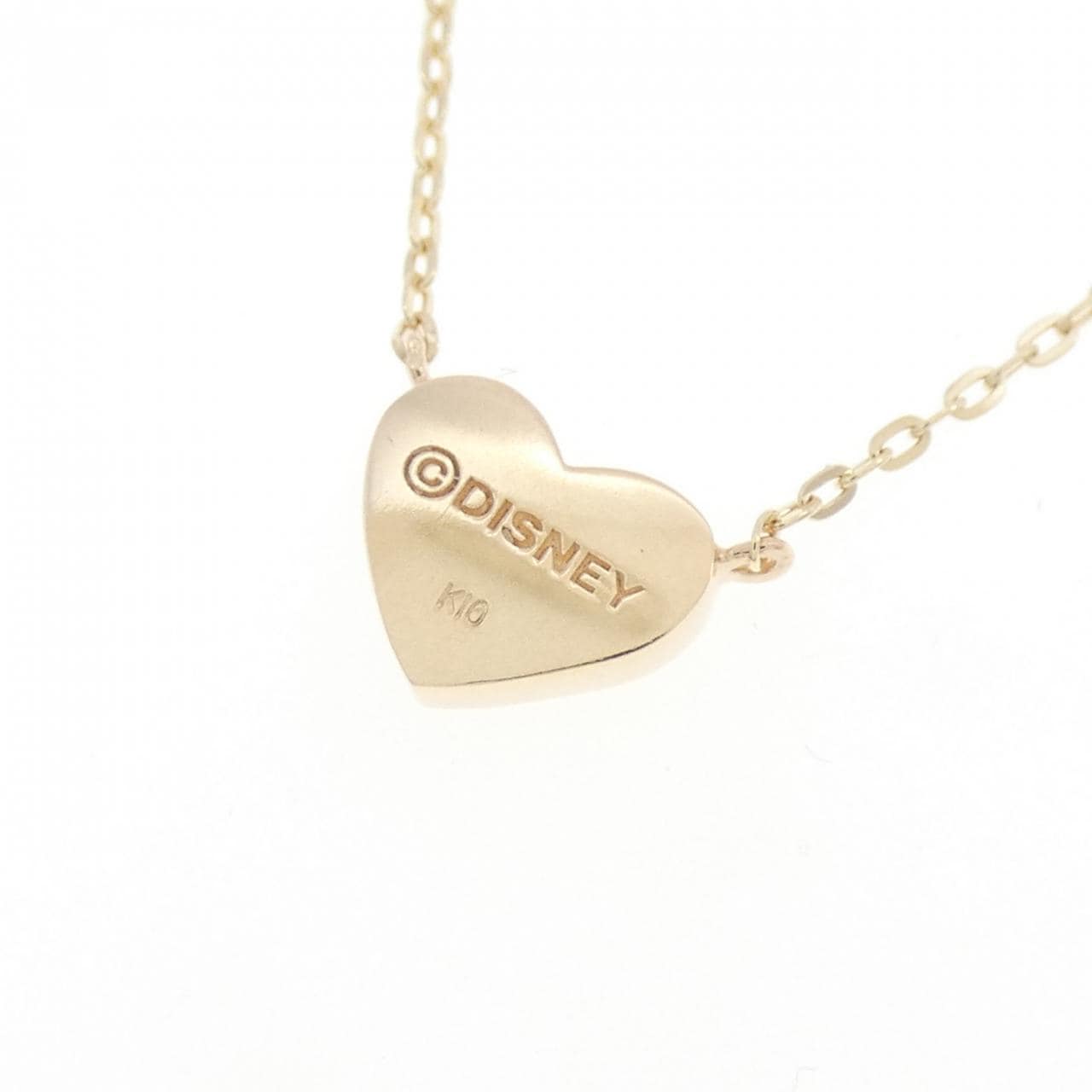 K10YG爱心合成红宝石项链