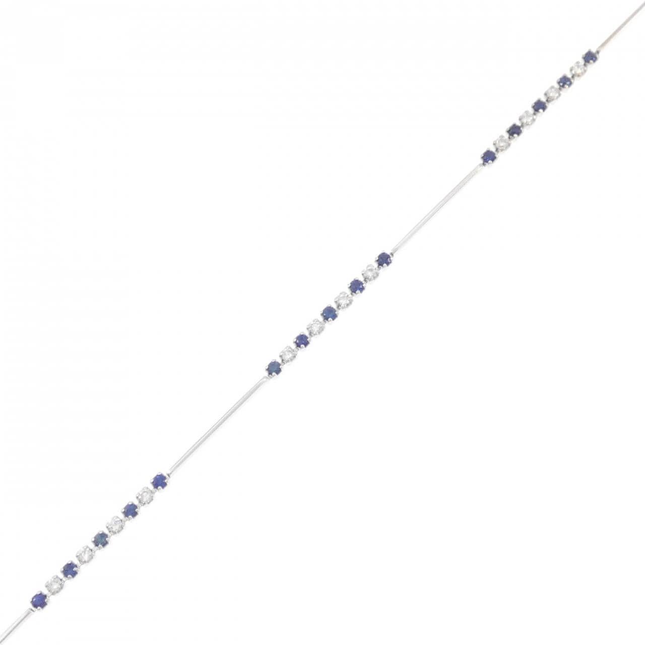 K18WG サファイヤ ブレスレット 0.44CT