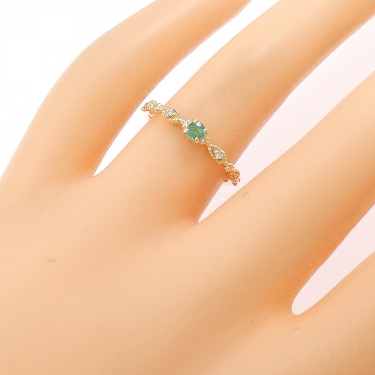 K10YG エメラルド リング