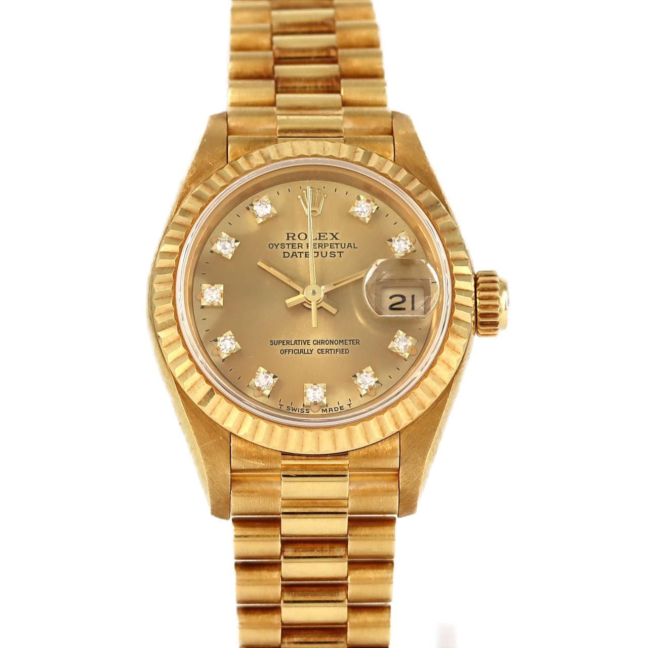 【ノーメンテナンス還元価格】ロレックス デイトジャスト 69178G. YG 自動巻 X番