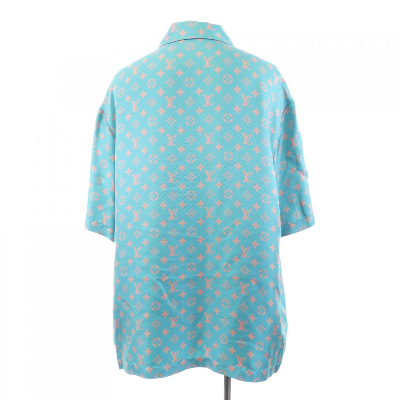 ルイヴィトン LOUIS VUITTON モノグラムショートスリーブシルクシャツ HTS06WUPP S／Sシャツ