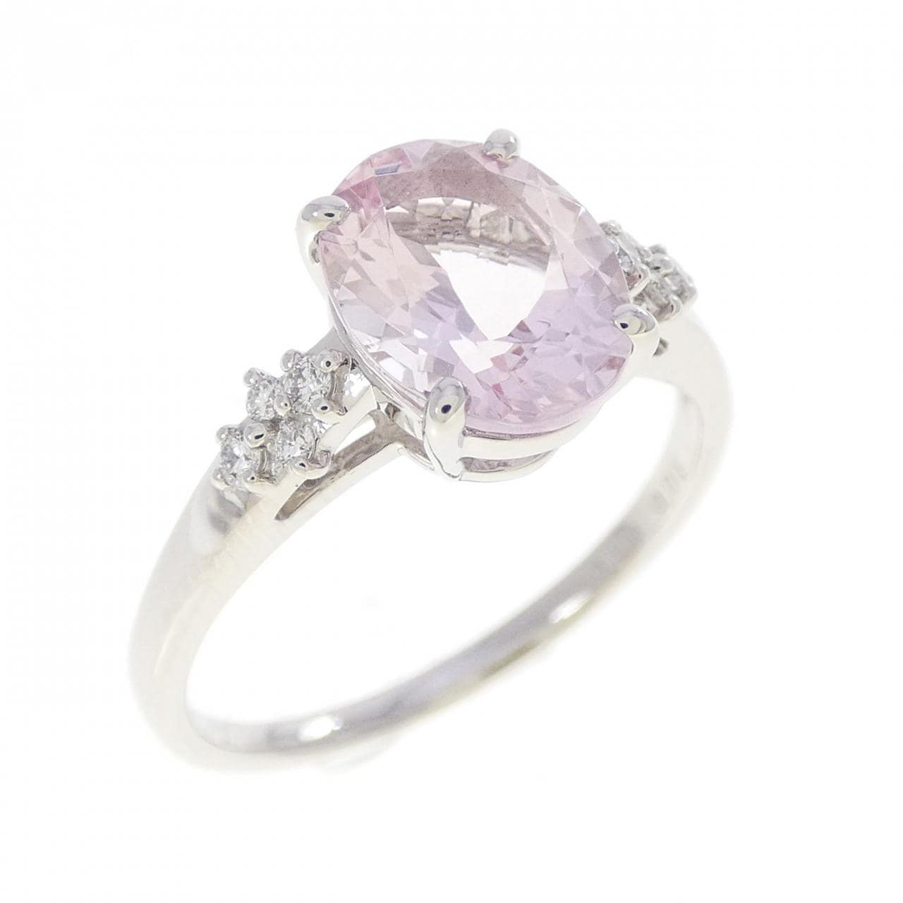 PT950 モルガナイト リング 1.50CT