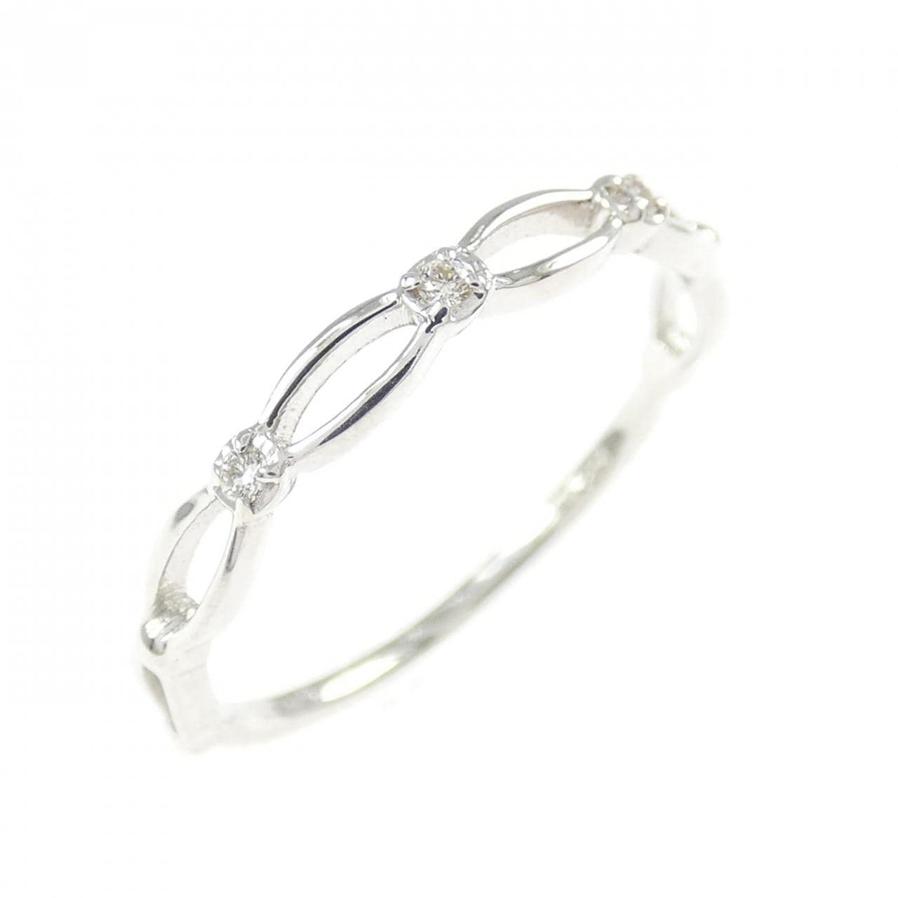K18WG ダイヤモンド リング 0.02CT