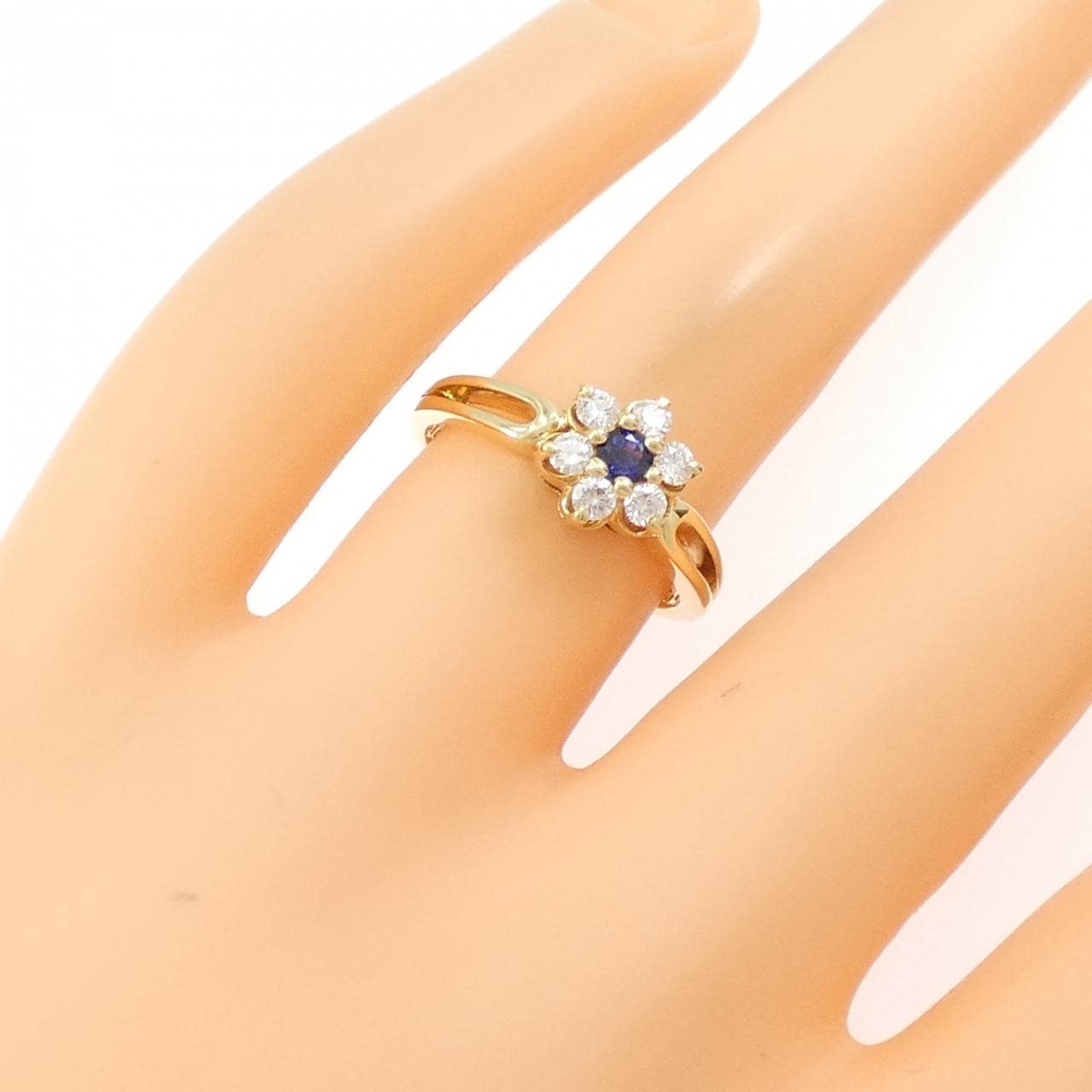 ミキモト サファイヤ リング 0.14CT