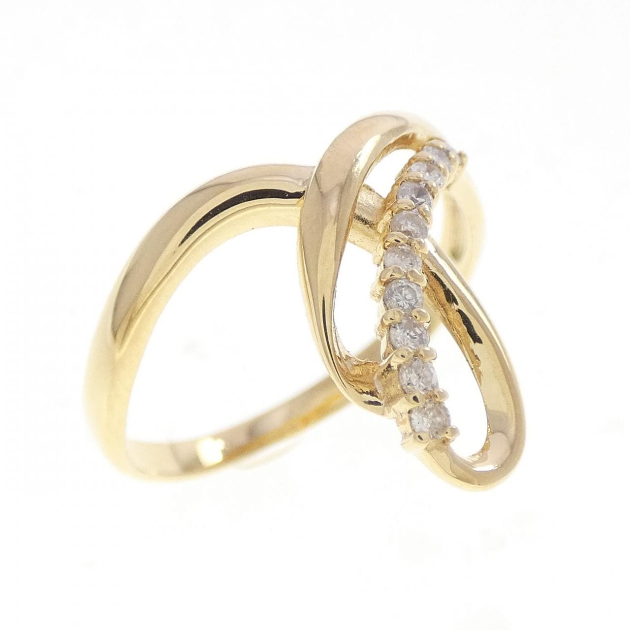 K18YG ダイヤモンド リング 0.10CT