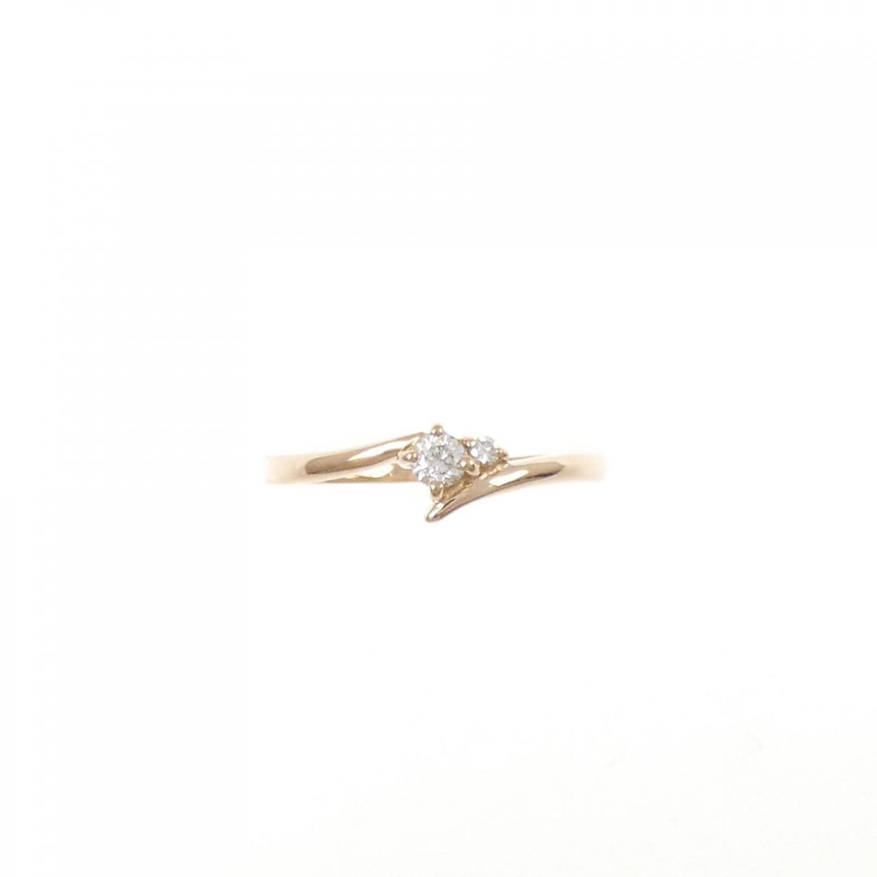 K18PG ダイヤモンド リング 0.09CT