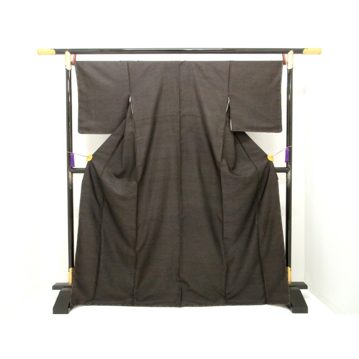 紬　タッサーシルク　身幅Ｌ寸【花井幸子】