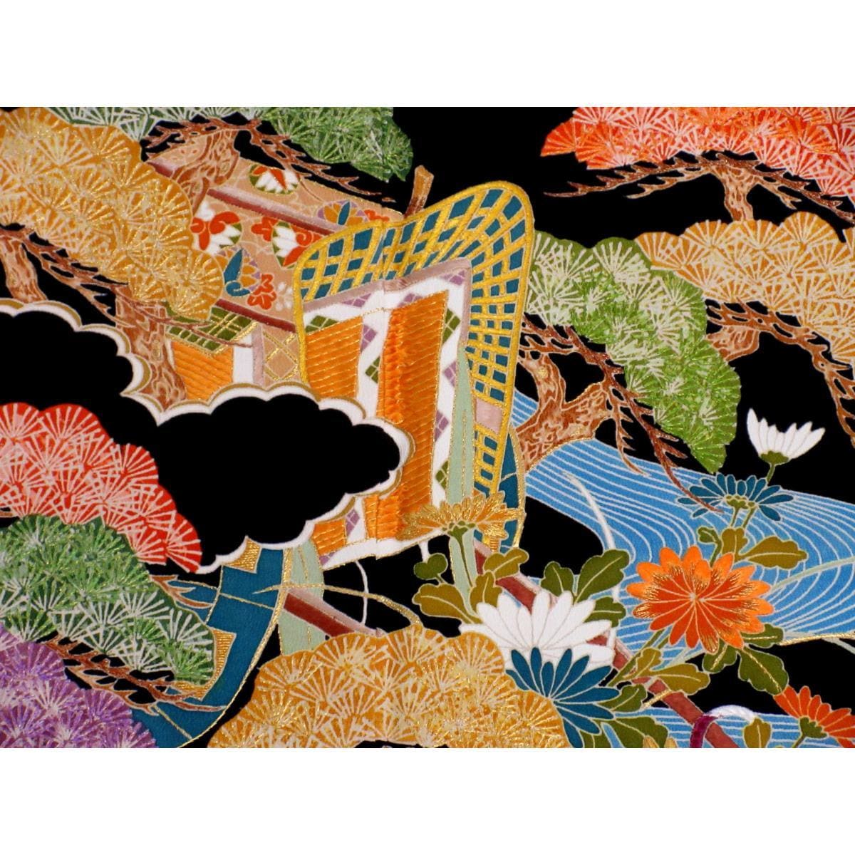 留袖　丸に剣片喰【大彦】