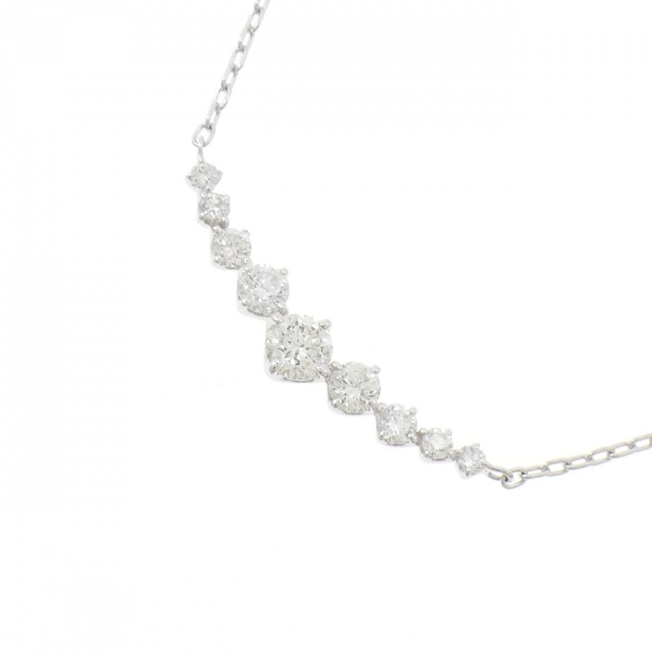 K18WG ダイヤモンド ネックレス 0.45CT