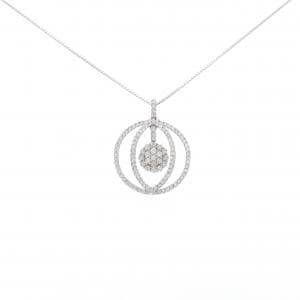 K18WG ダイヤモンド ネックレス 1.00CT