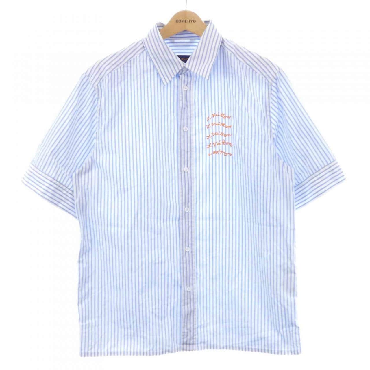 LOUIS VUITTON Embroidered VUITTON HMS42WXCH S/S Shirt