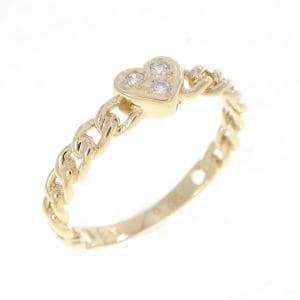 K18YG ハート ダイヤモンド リング 0.03CT