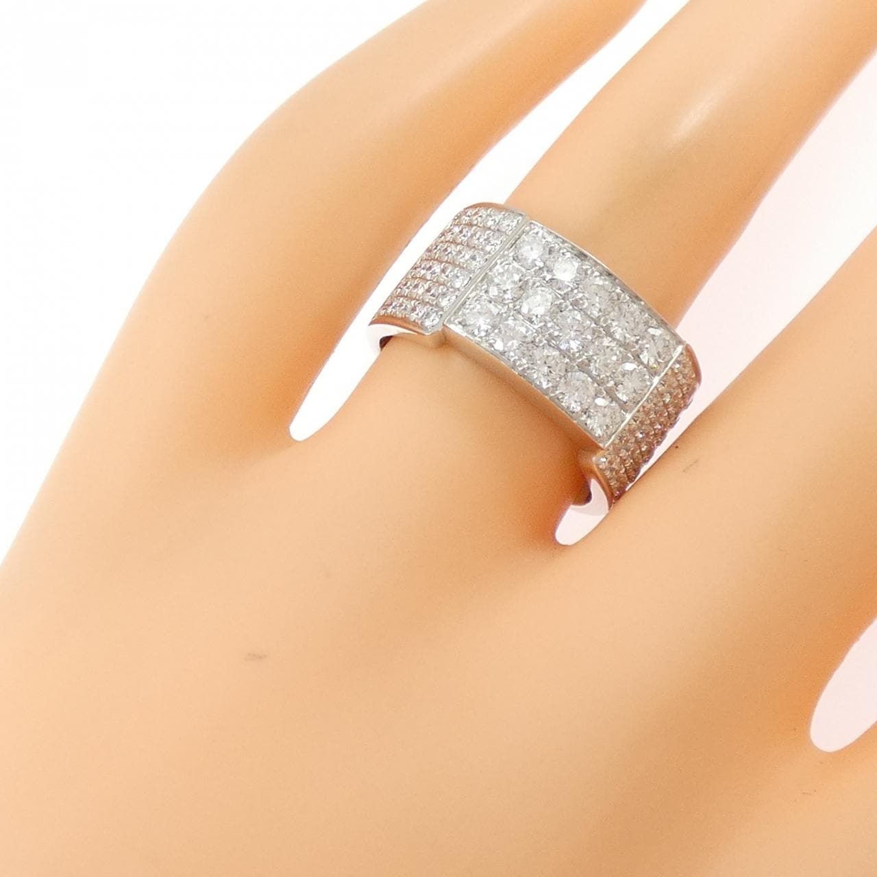 750WG ダイヤモンド リング 1.62CT
