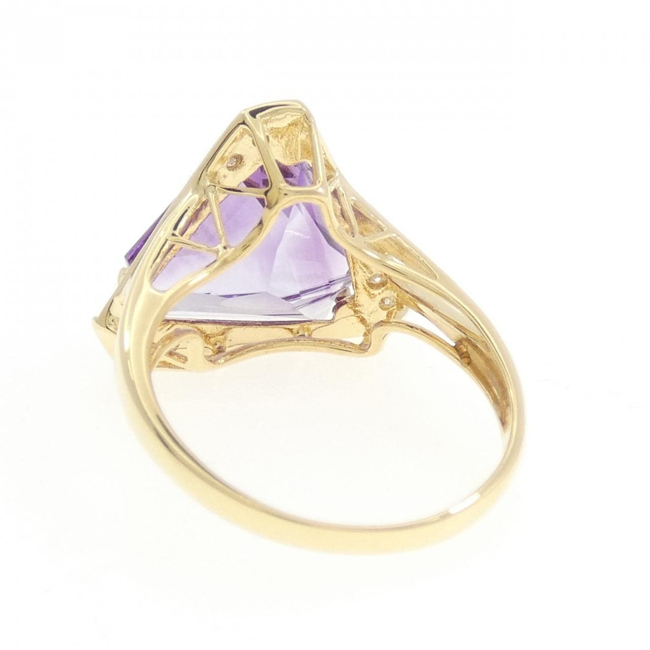 K18YG紫水晶戒指6.00CT