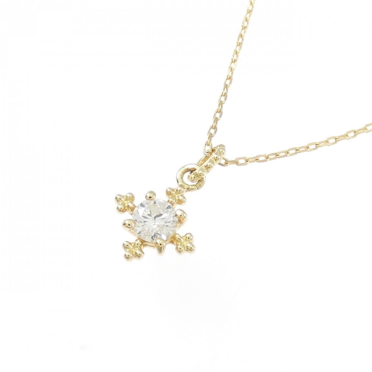 K18YG ダイヤモンド ネックレス 0.12CT
