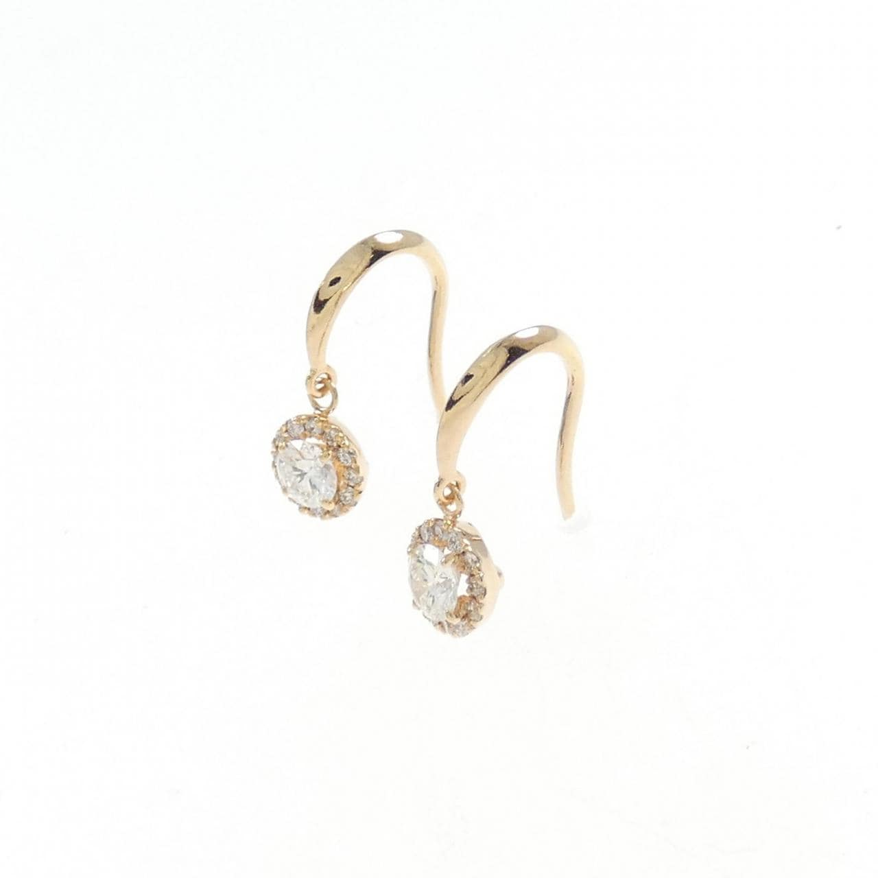 K18PG Diamond earrings 0.503CT