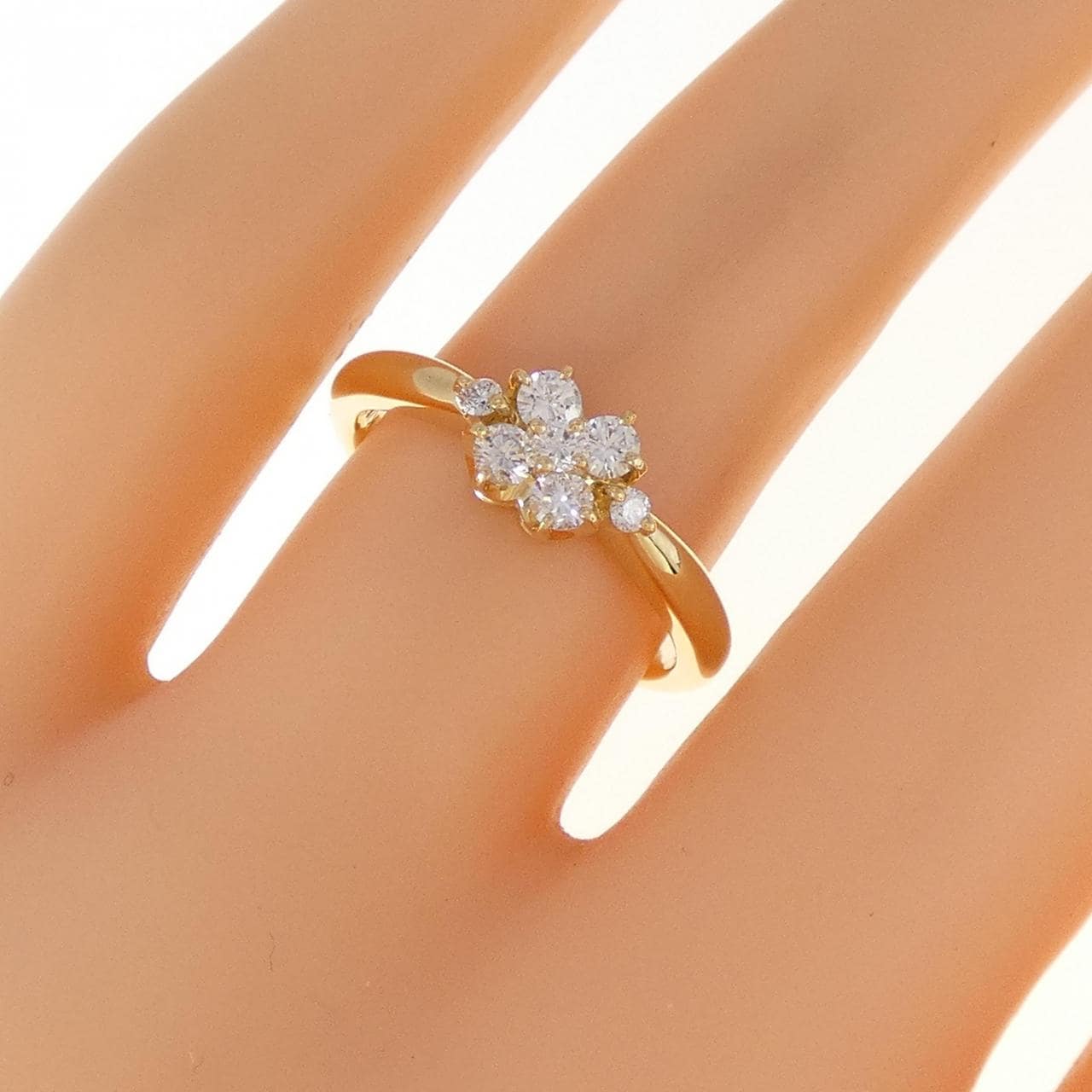 K18YG ダイヤモンド リング 0.30CT