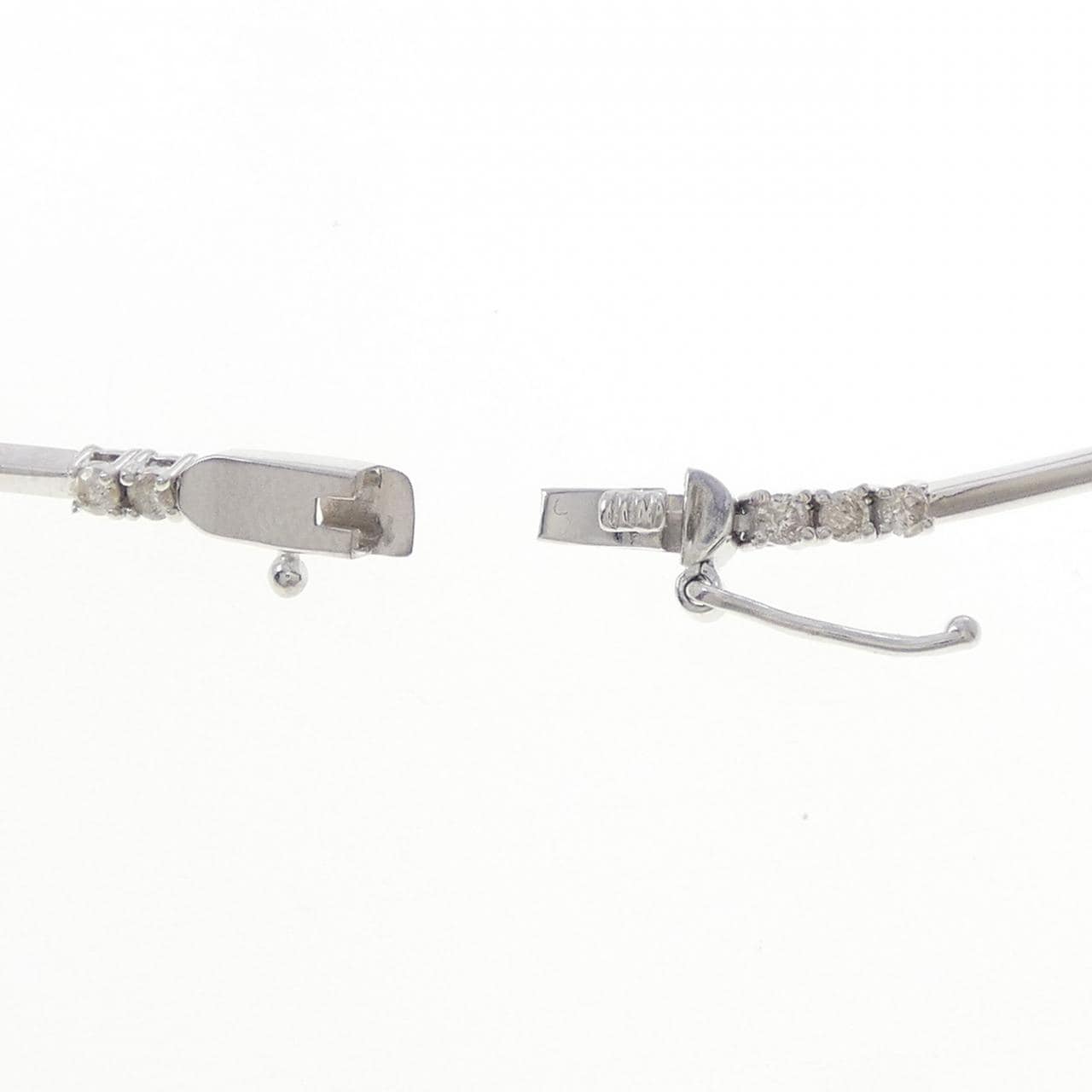 K18WG ダイヤモンド ブレスレット 1.00CT