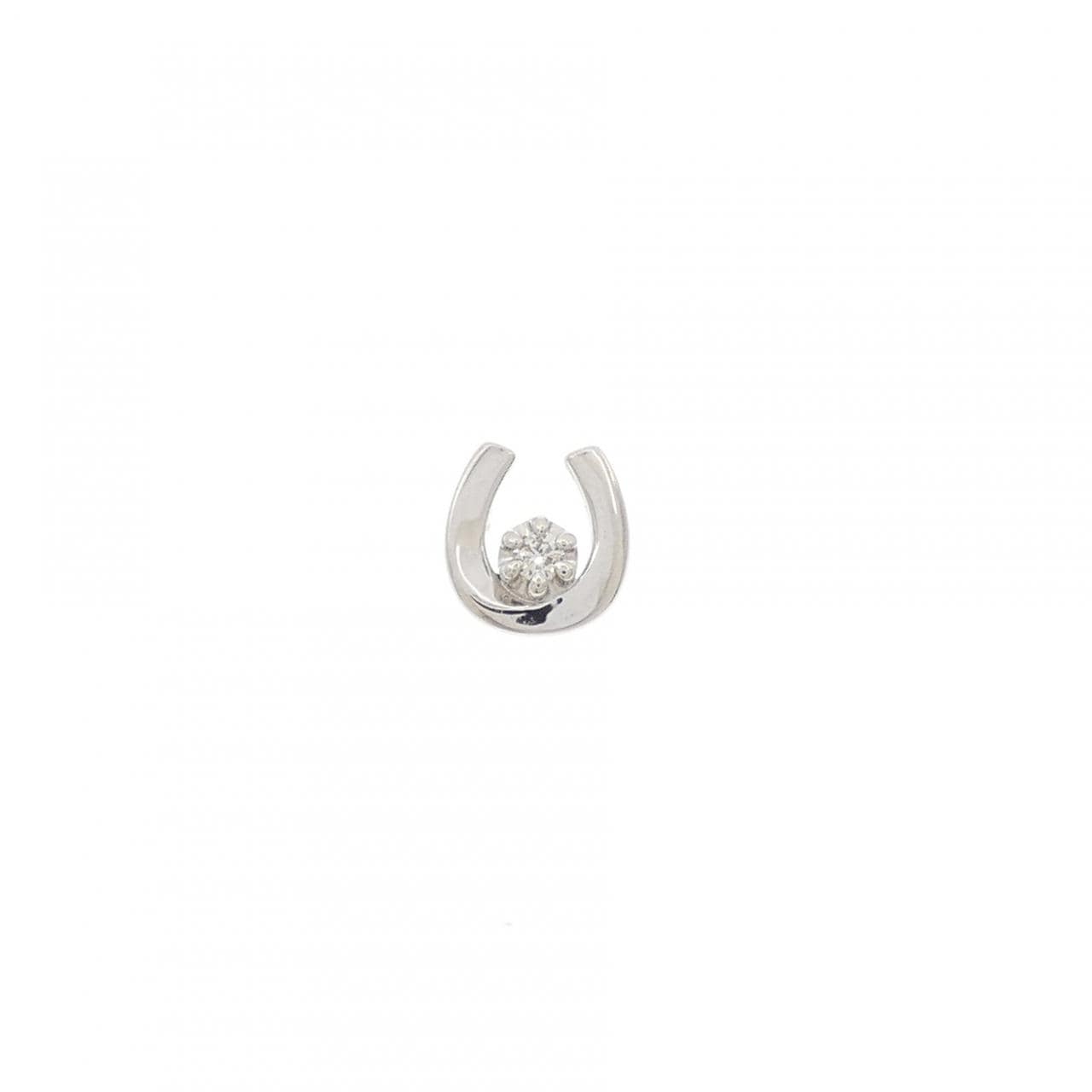 4゜C ダイヤモンド ピアス 片耳