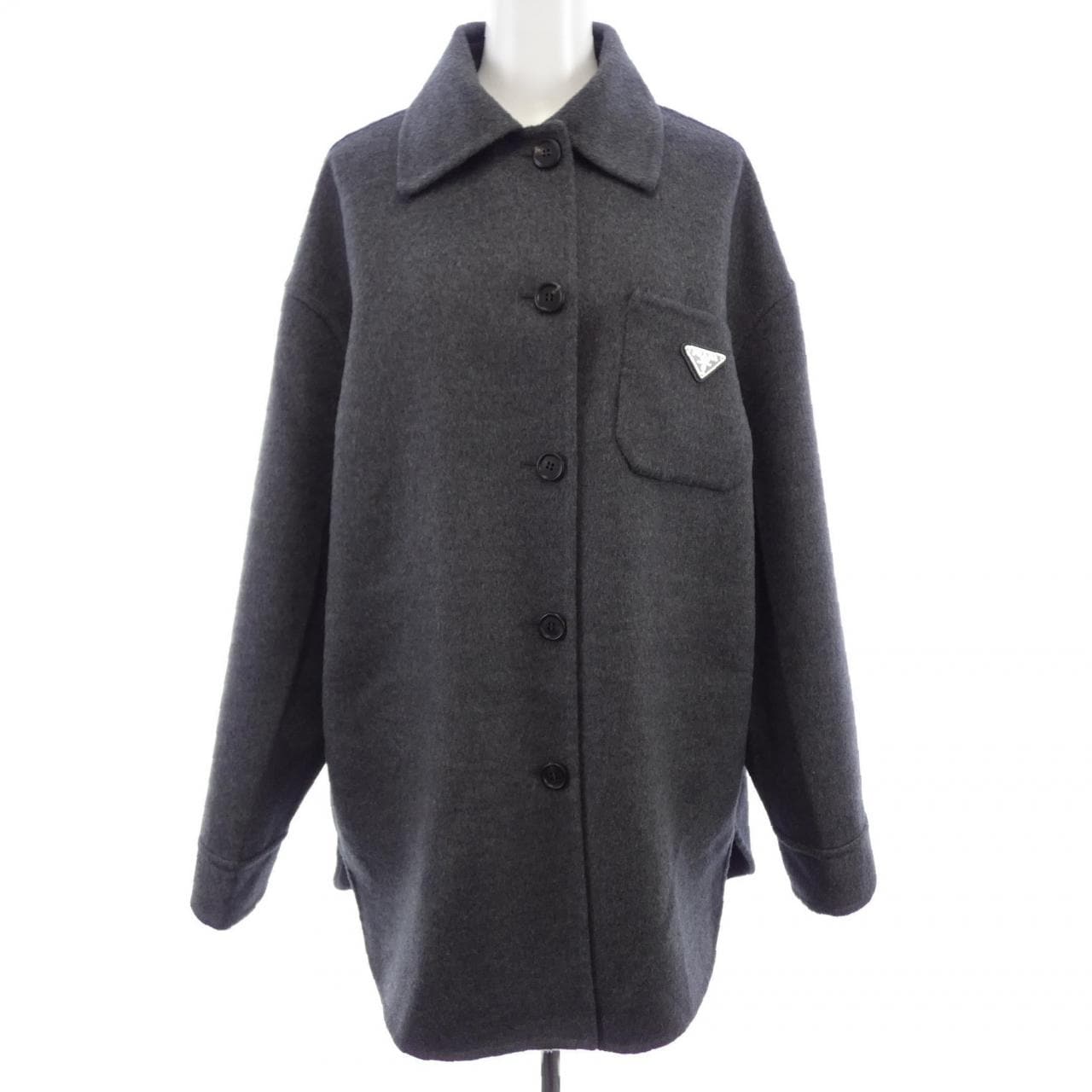 プラダ PRADA シングルブレスト ダブルカシウール カバンジャケット P650S SOOO 179B ジャケット