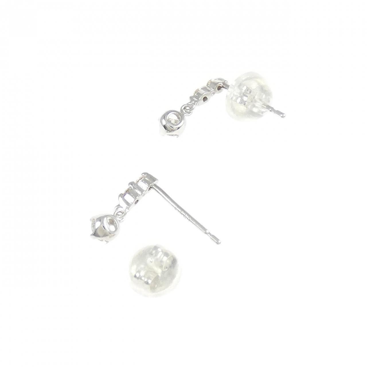 K18WG ダイヤモンド ピアス 0.2CT
