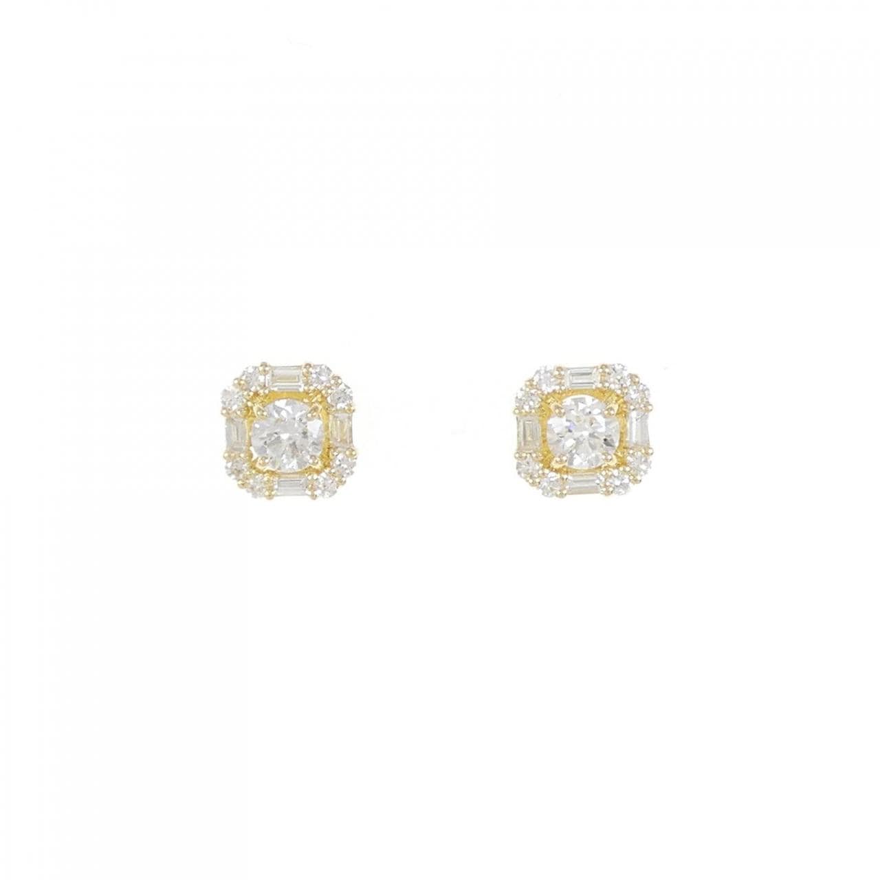 [BRAND NEW] K18YG Diamond earrings 0.208CT 0.201CT F SI2 VG