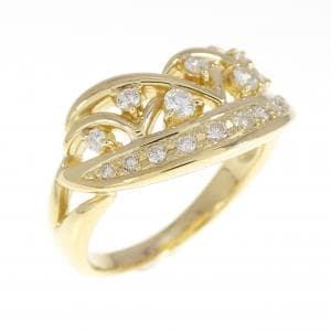 K18YG ダイヤモンド リング 0.32CT