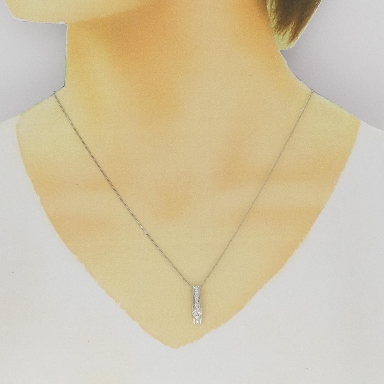 PT900/PT850 Diamond Necklace 0.30CT