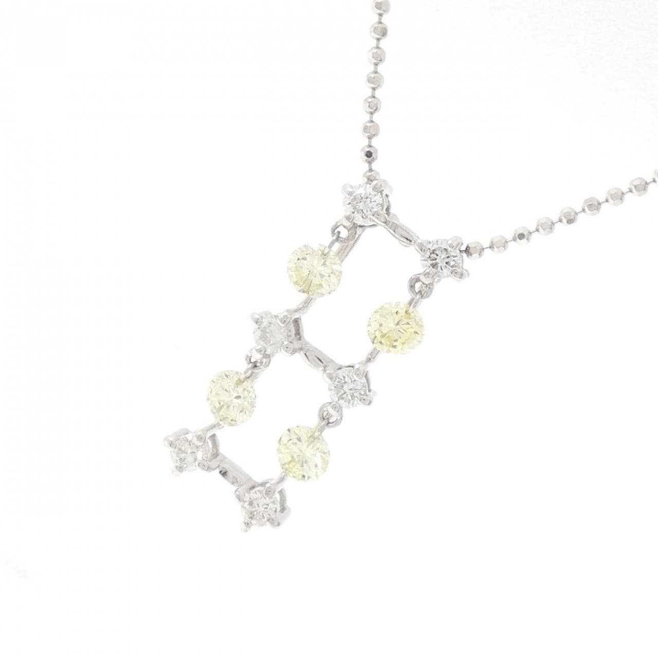 K18WG ダイヤモンド ネックレス 0.754CT