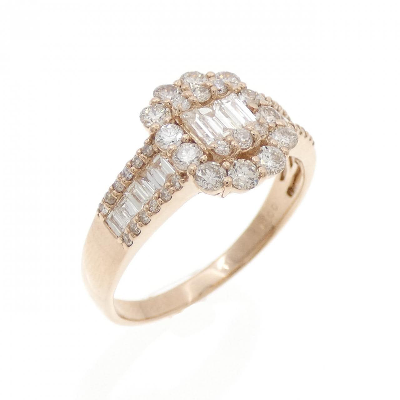 K18PG ダイヤモンド リング 1.00CT