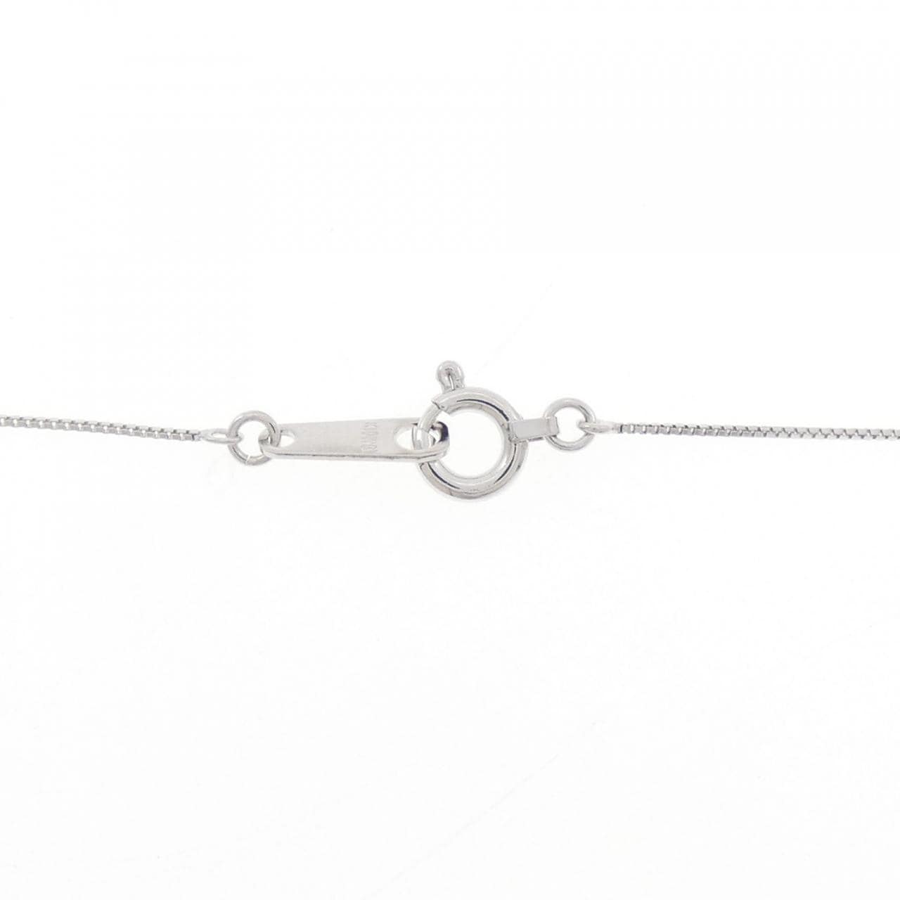 K10WG Solitaire Diamond Necklace 0.10CT