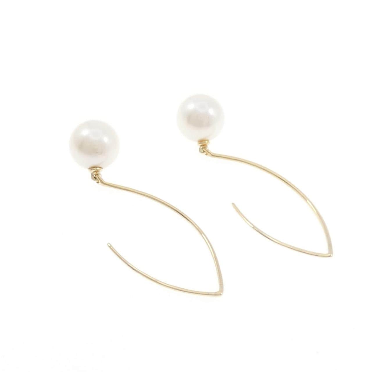 K18YG アコヤパール ピアス 8.7mm